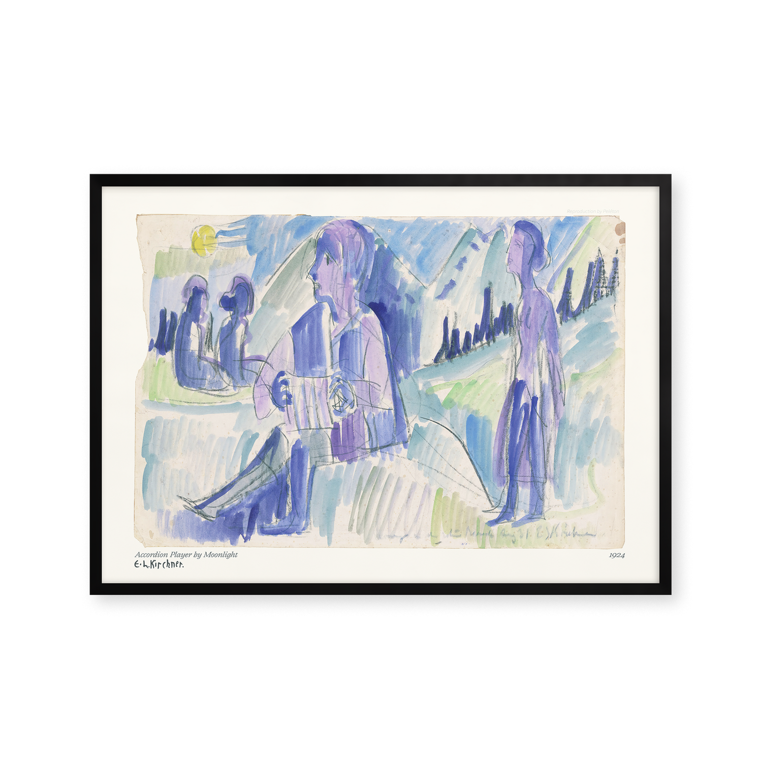 Accordion Player by Moonlight