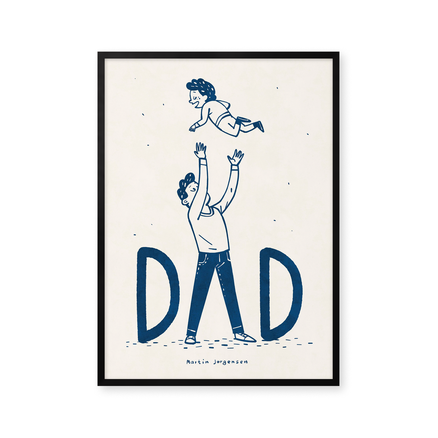 Dad flying