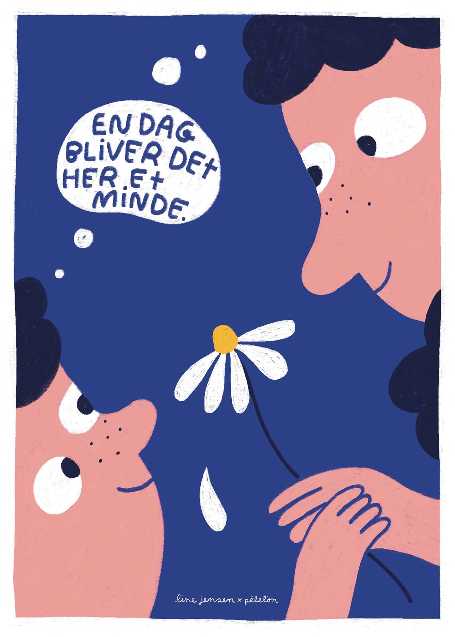 En dag bliver det her et minde - blå