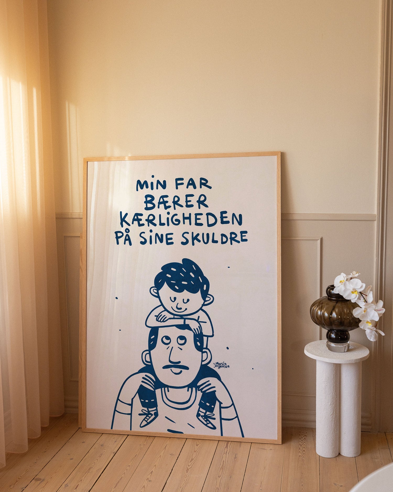 Fars skuldre