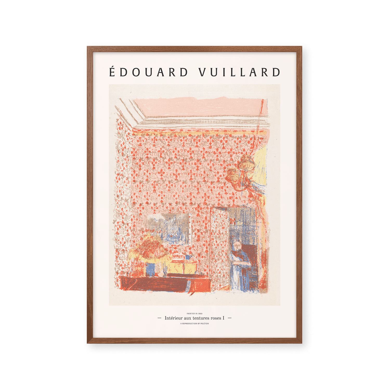 Interior with pink drapes I