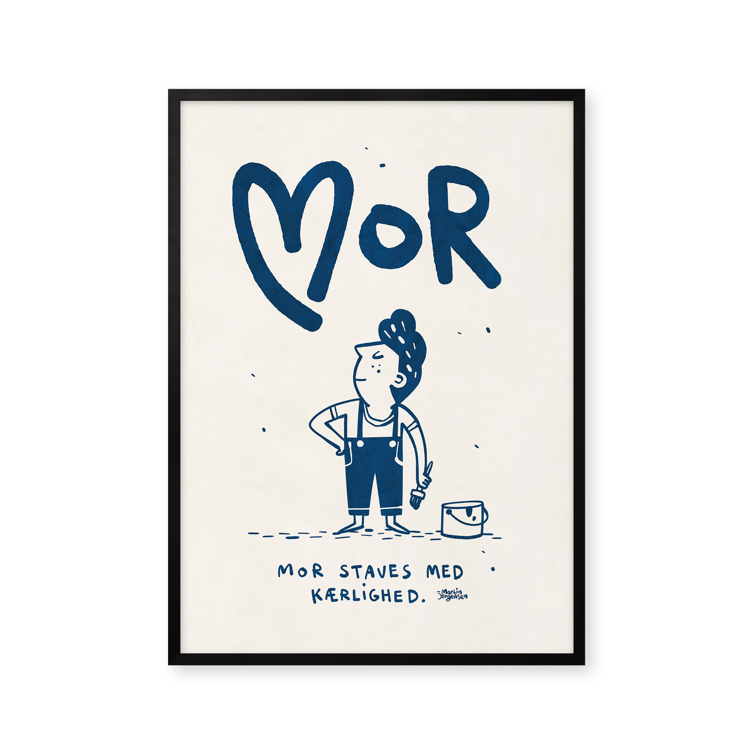 Mor staves med kærlighed - blå