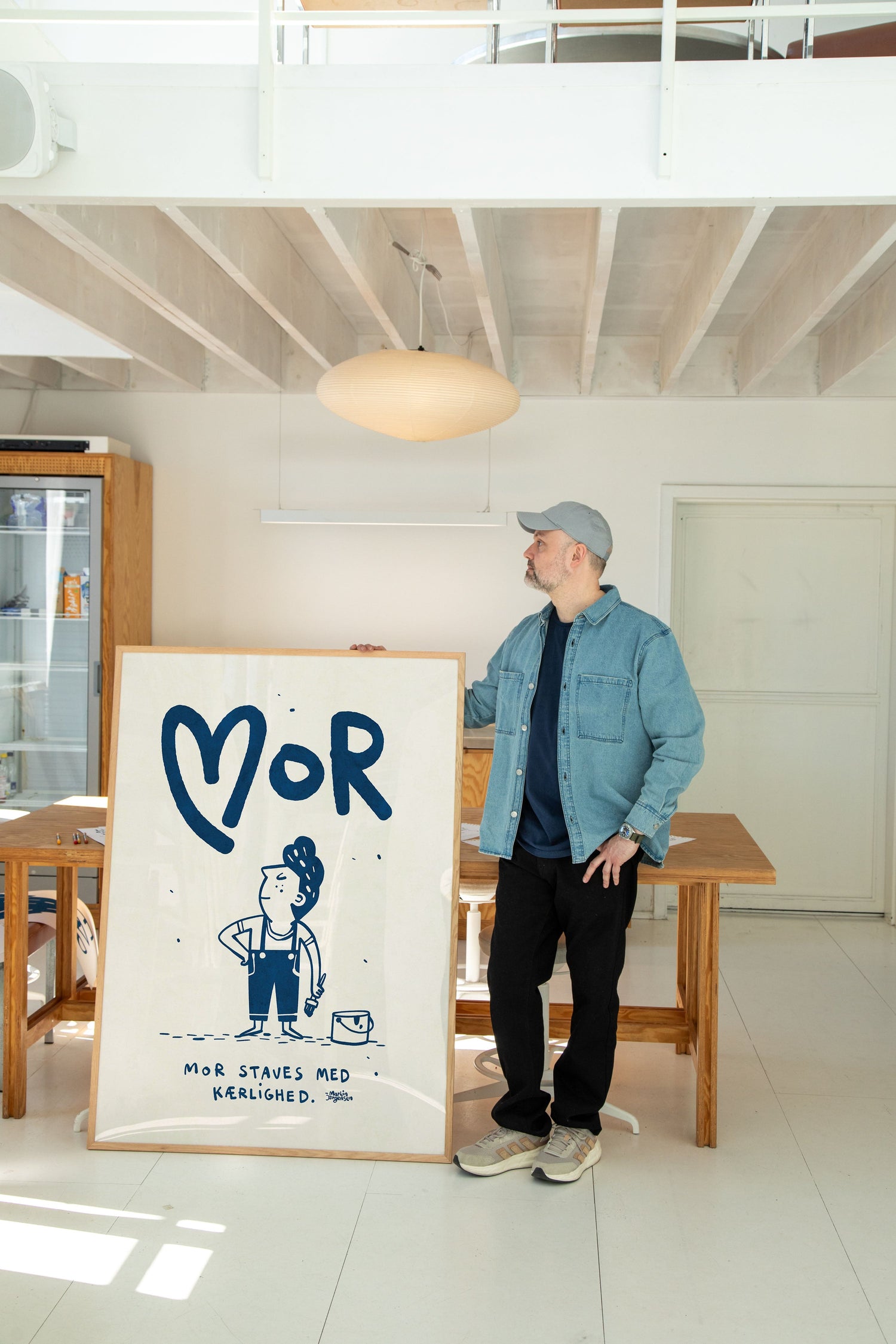 Mor staves med kærlighed - blå
