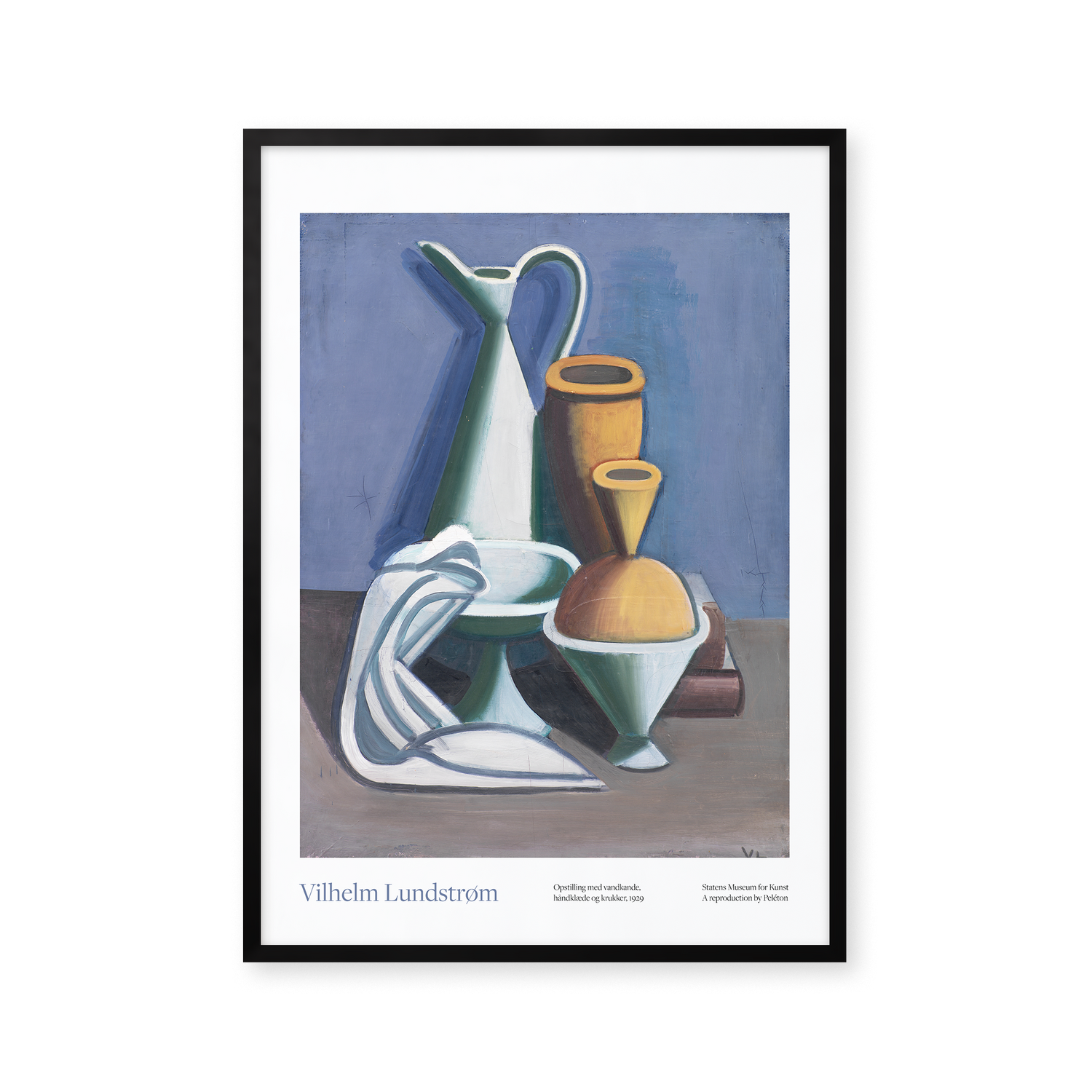 Setup with watering can, towel, and jar