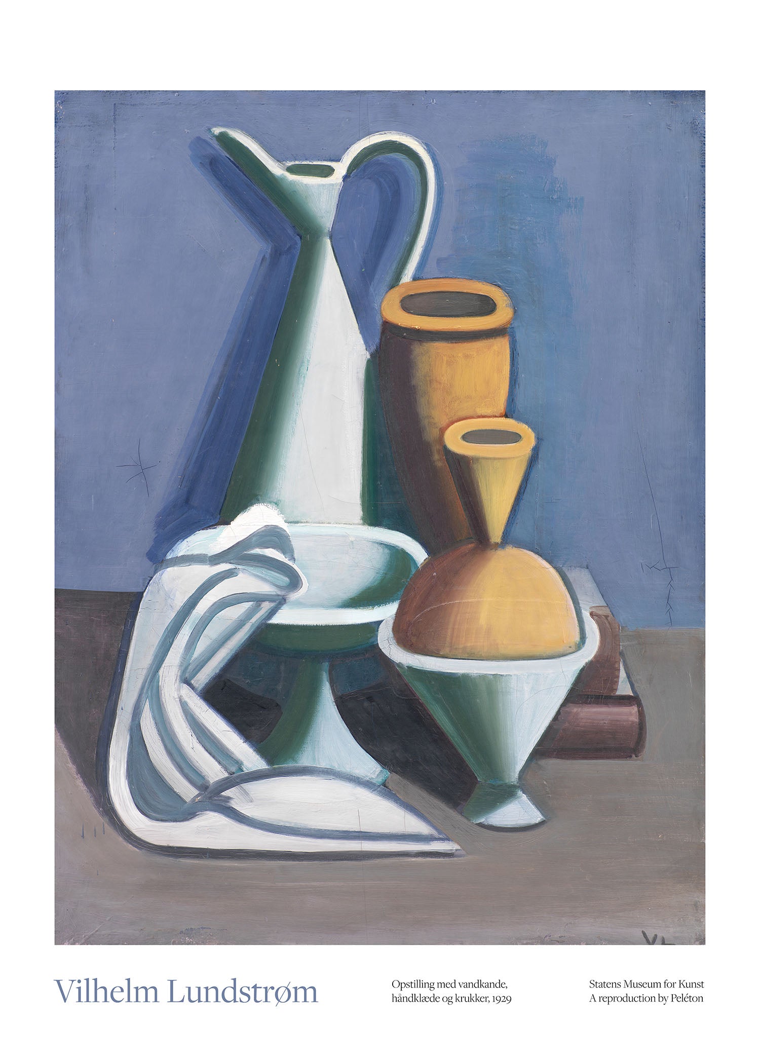 Setup with watering can, towel, and jar