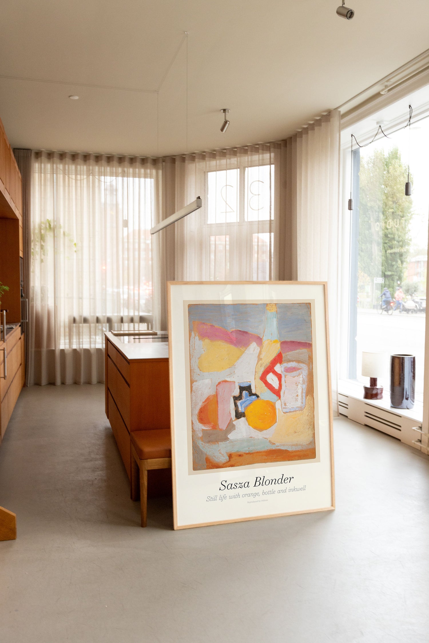 Still Life with Orange, Bottle and Inkwell