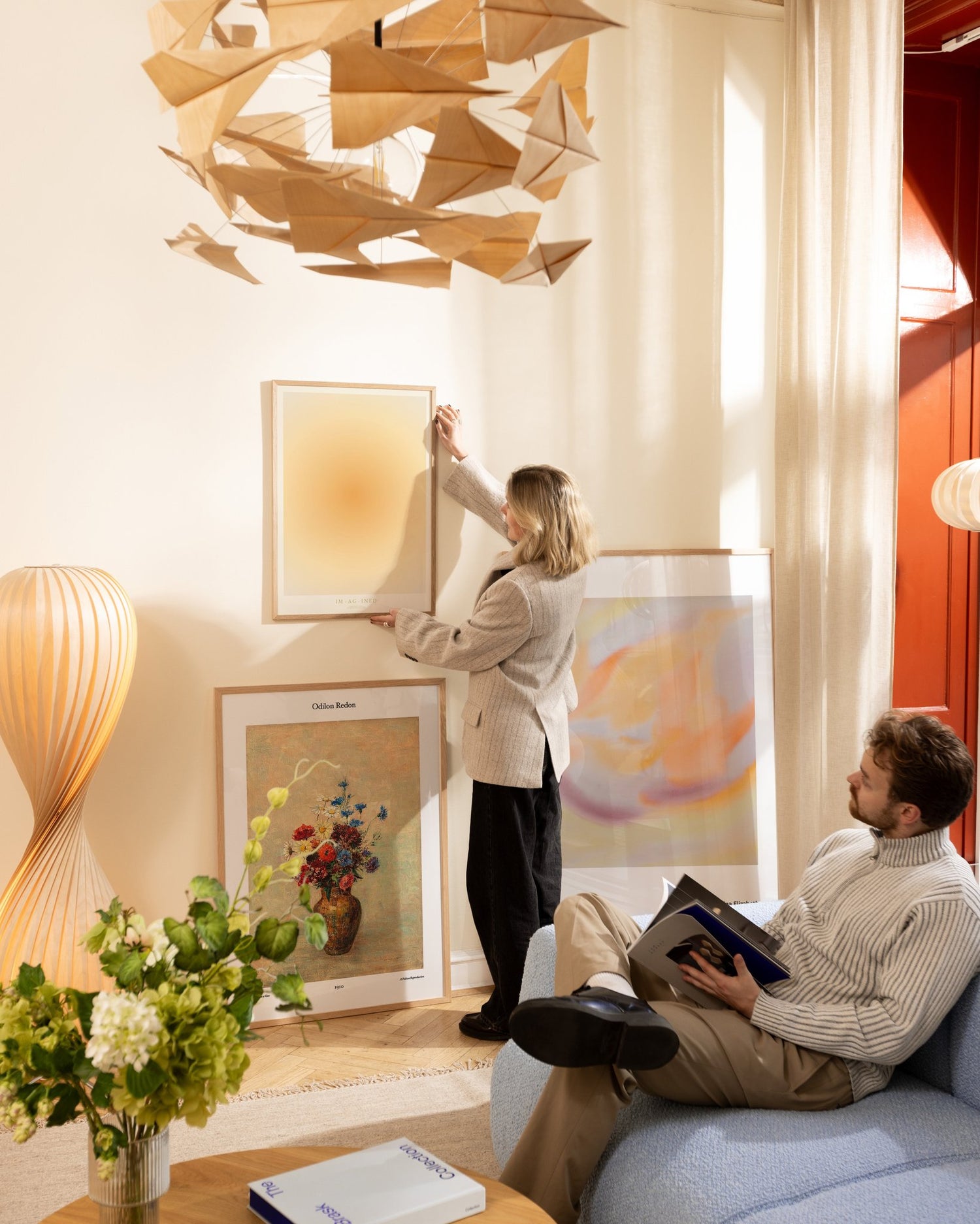 Blühende Zusammenstellung von Kunstdrucken