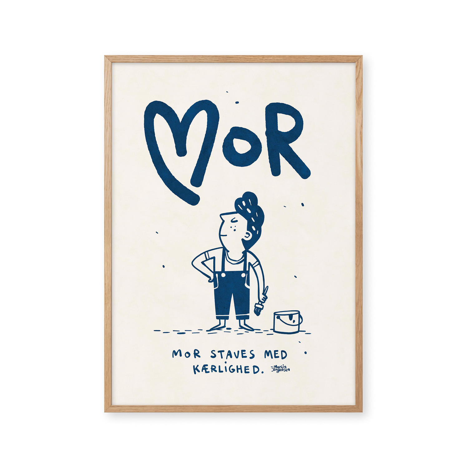 Mother sticks with love - blue