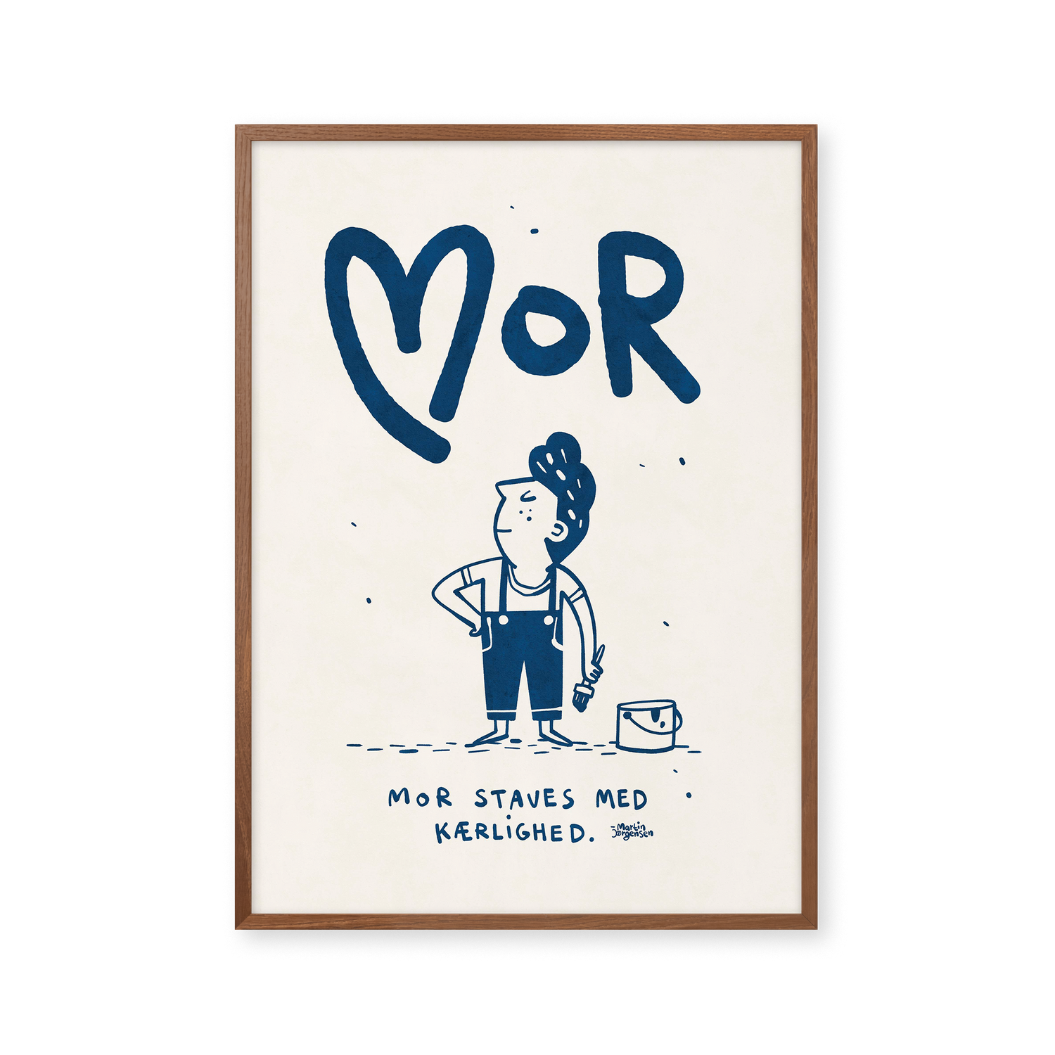 Mother is spelled with love - blue