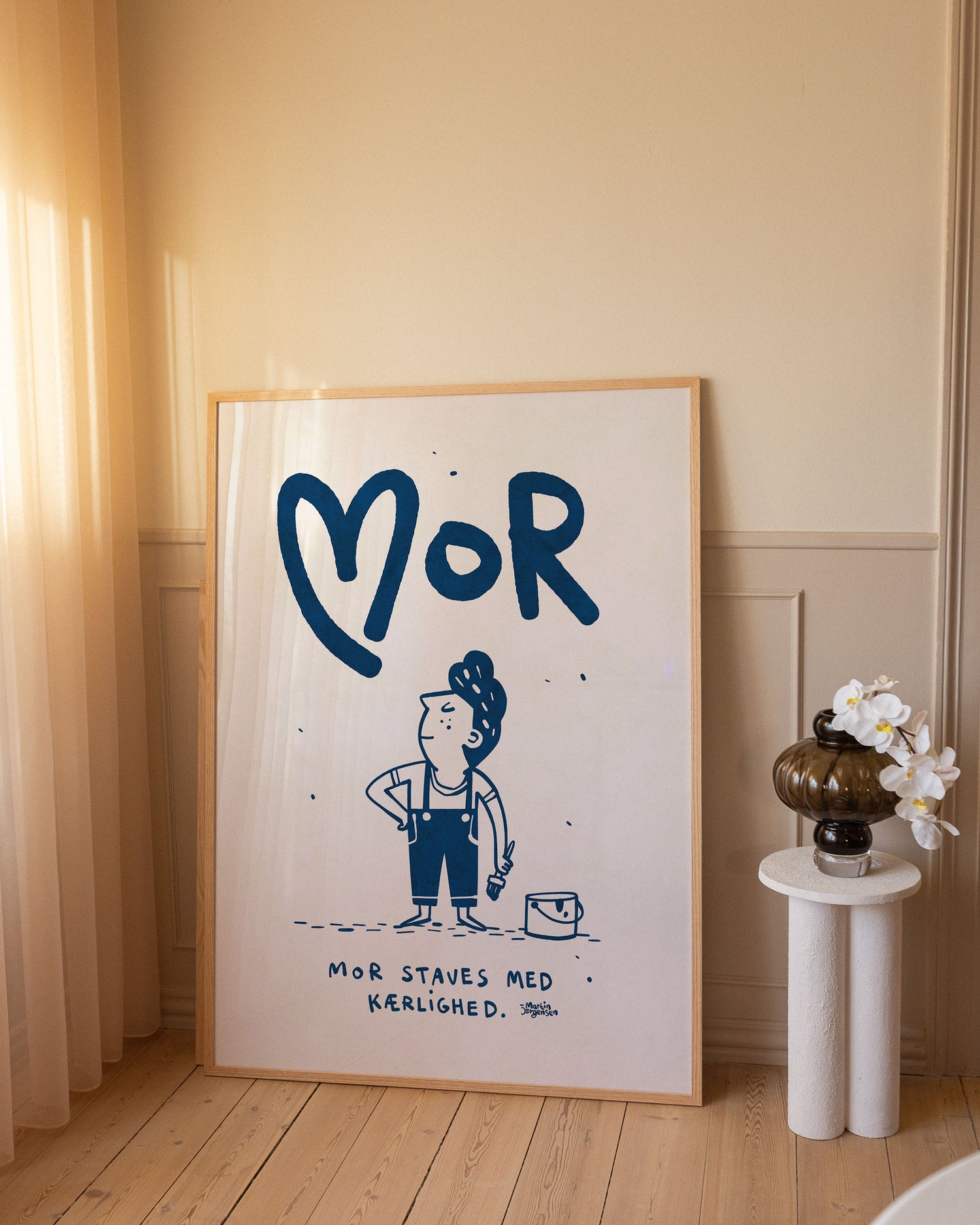 Mother is spelled with love - blue