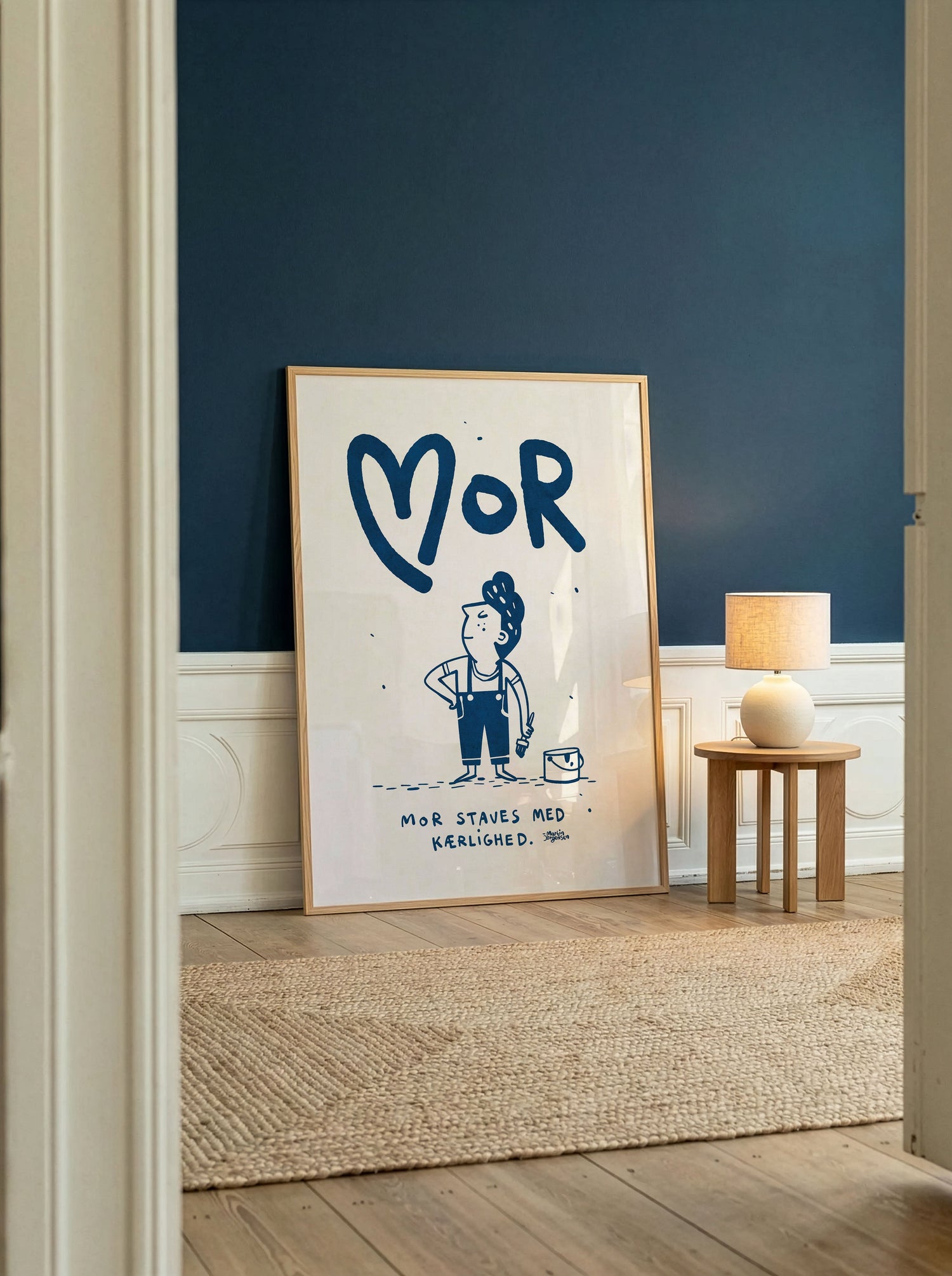 Mother sticks with love - blue