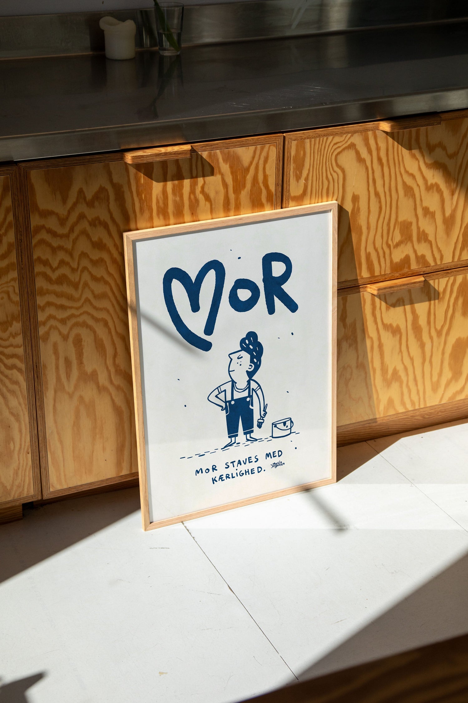 Mother sticks with love - blue