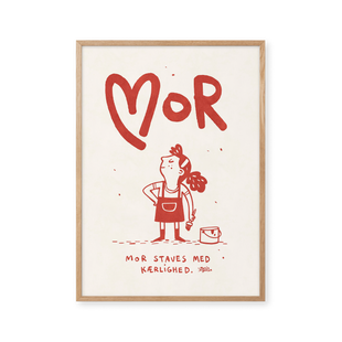 Mother is spelled with love - red