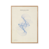 Pendulum Curve – poster by Frederick H. Evans in an oak frame