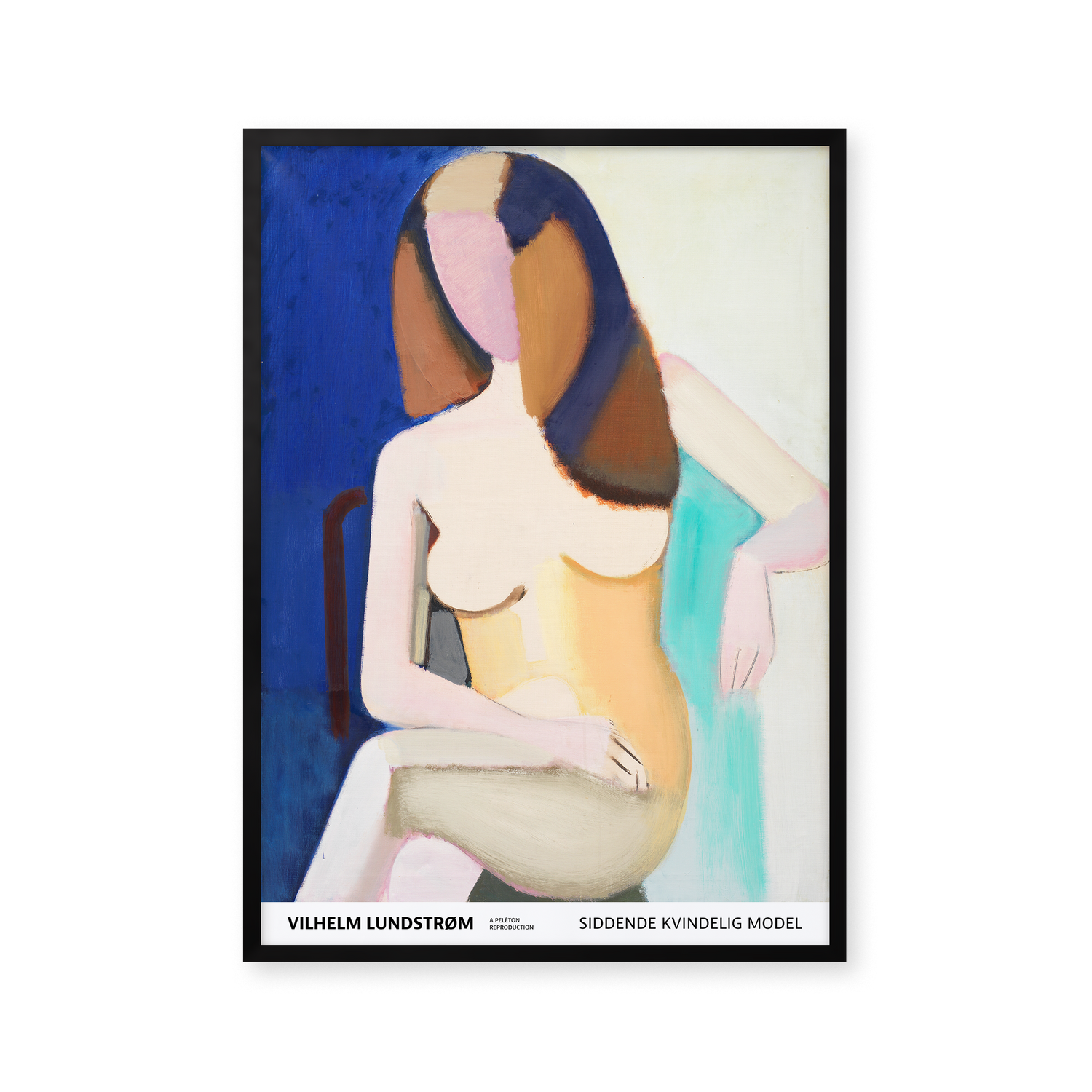 Seated female model, 1950