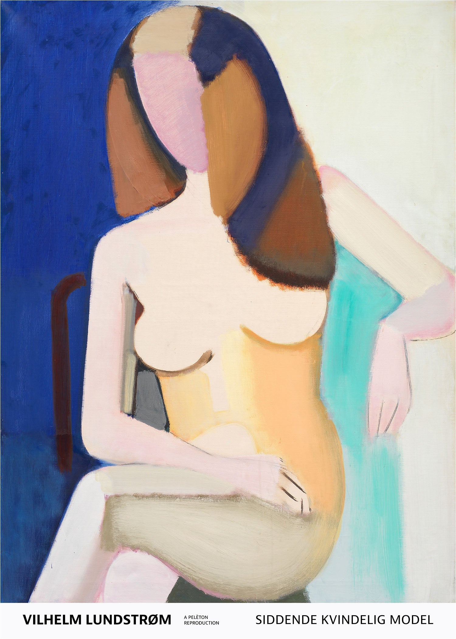 Sitting female model, 1950