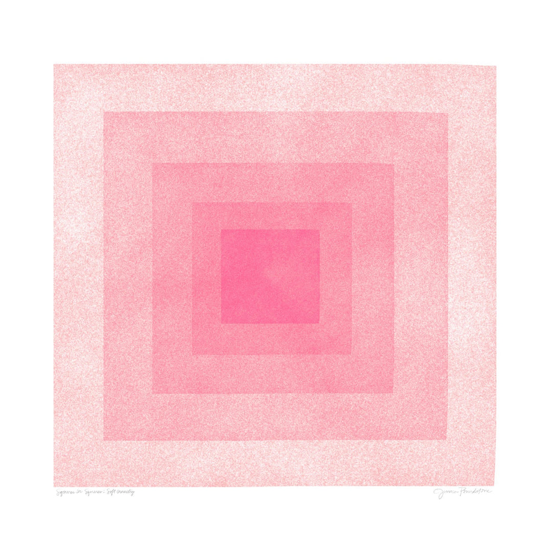 Soft Geometry: Squares In Squares, Blush