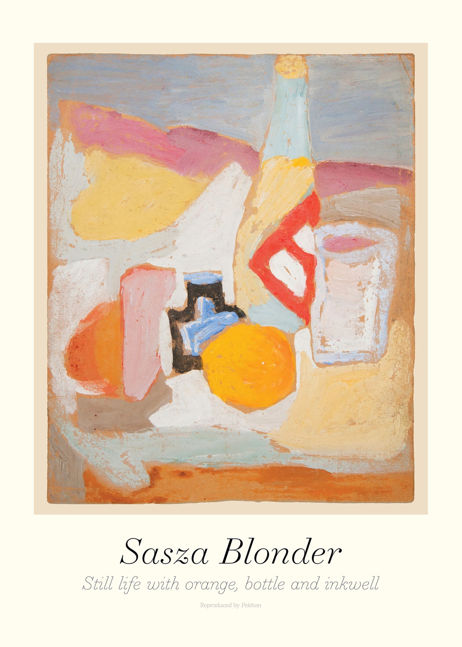 Still Life with Orange, Bottle and Inkwell