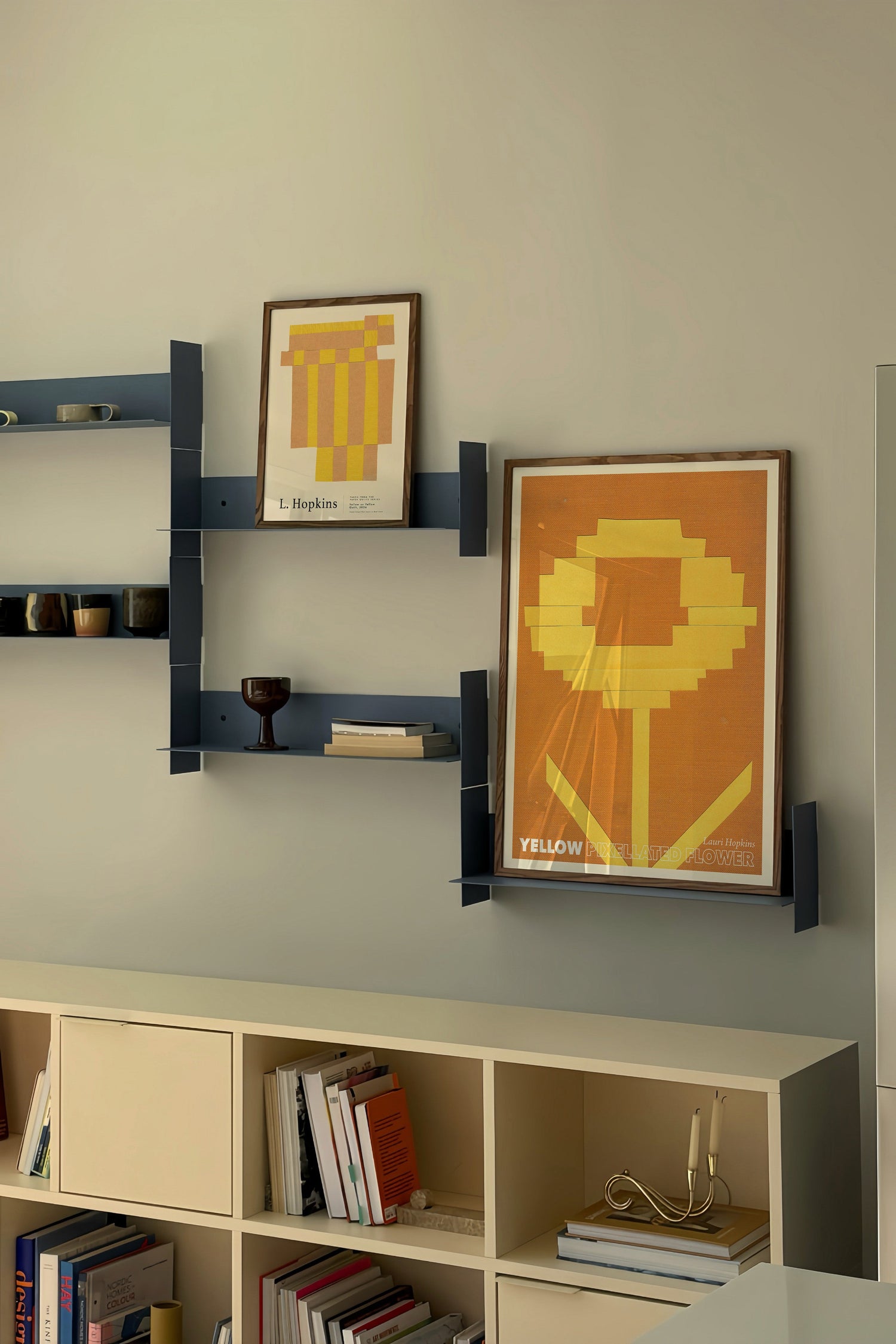 Yellow Pixellated Flower